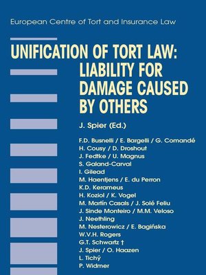 cover image of Unification of Tort Law